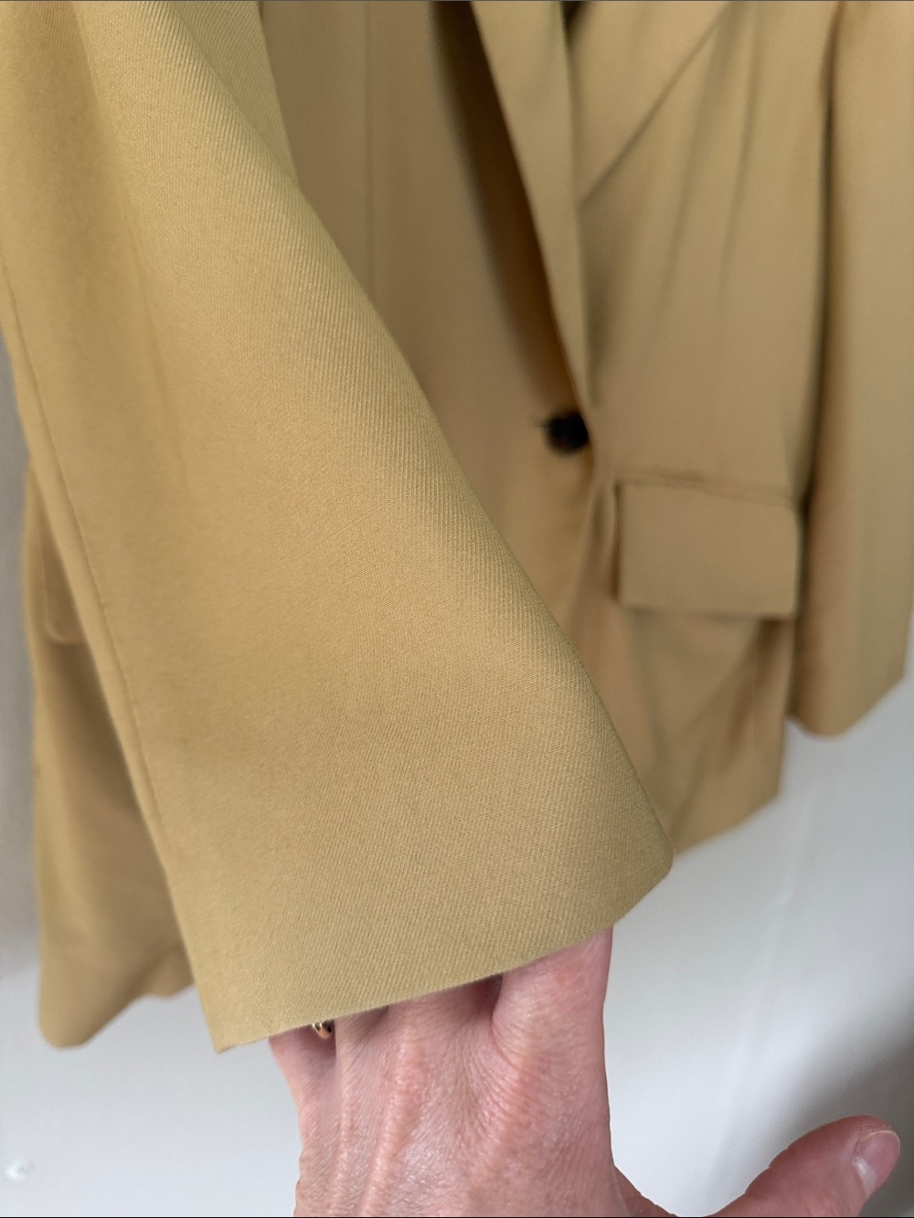 Banana Republic Tan Double-Breasted Blazer Small Petite - Picture 3 of 6